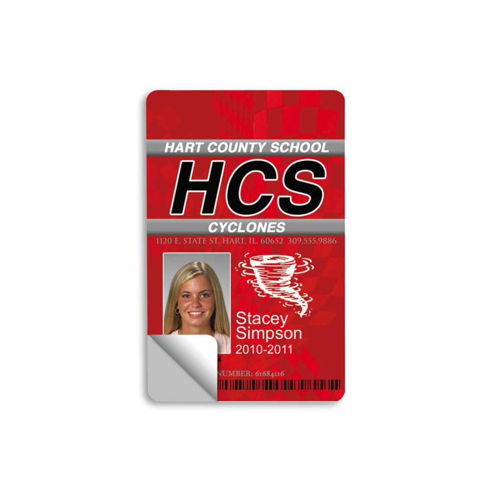 28 mil Adhesive Plastic Card w/ Mylar Back
