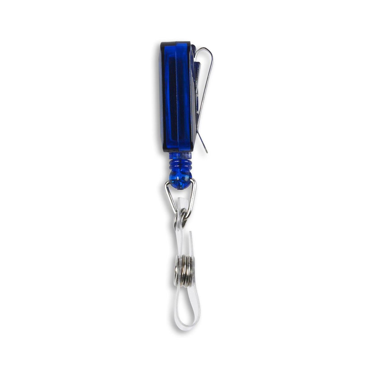 Square ID Badge Reel in Translucent Blue
