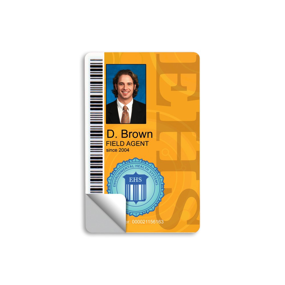 10 mil Adhesive Back Plastic Card