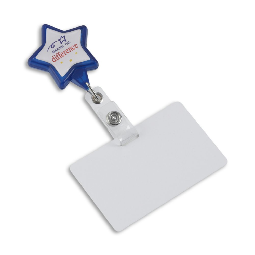 Star Making the Difference Badge Reel - 25 Pack - in use