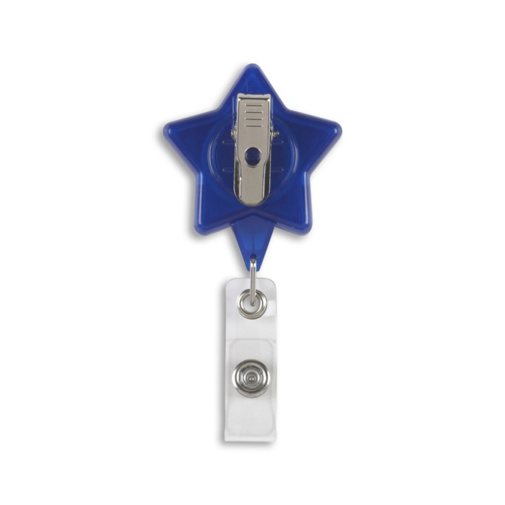 Blue Star Badge Reel - 25 Pack - back view