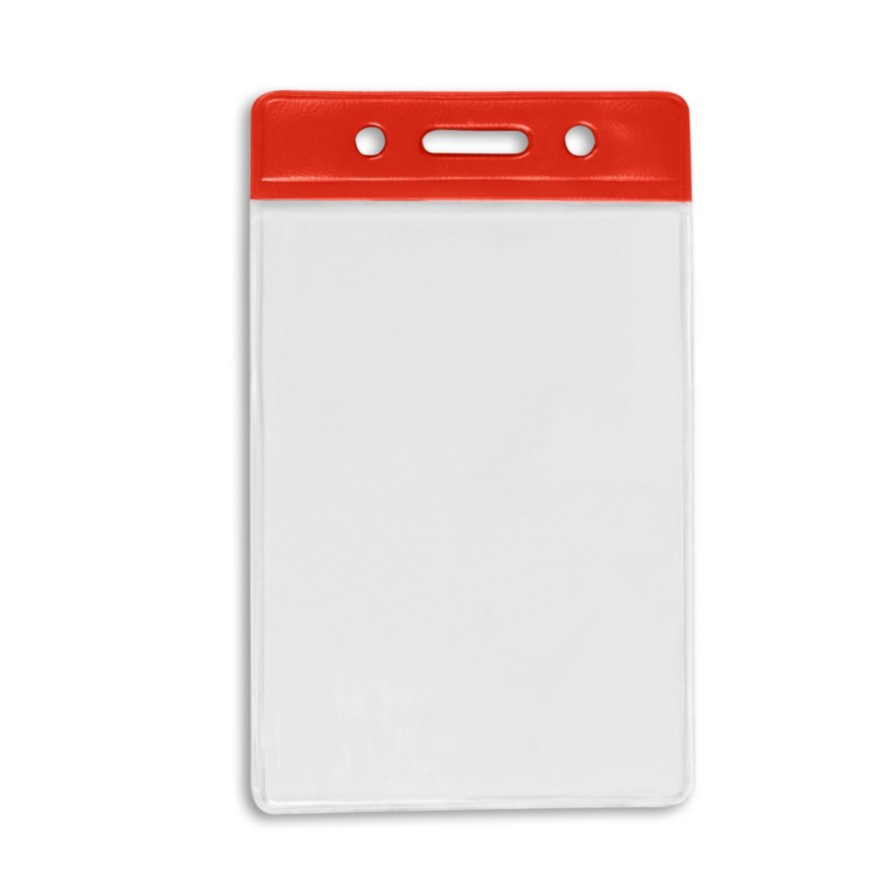 Vertical Color Bar Badge Holder - 50 Pack