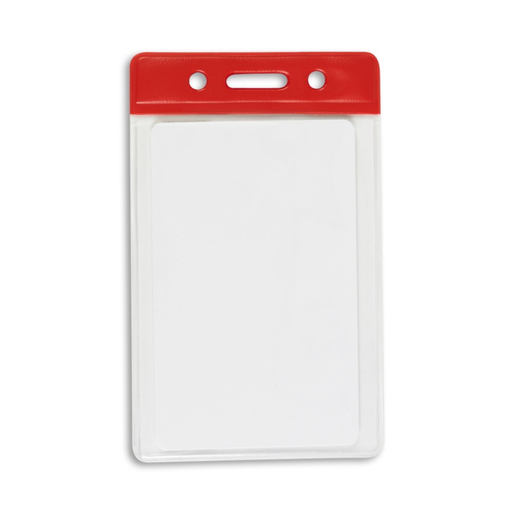Vertical Color Bar Badge Holder - 50 Pack - in use