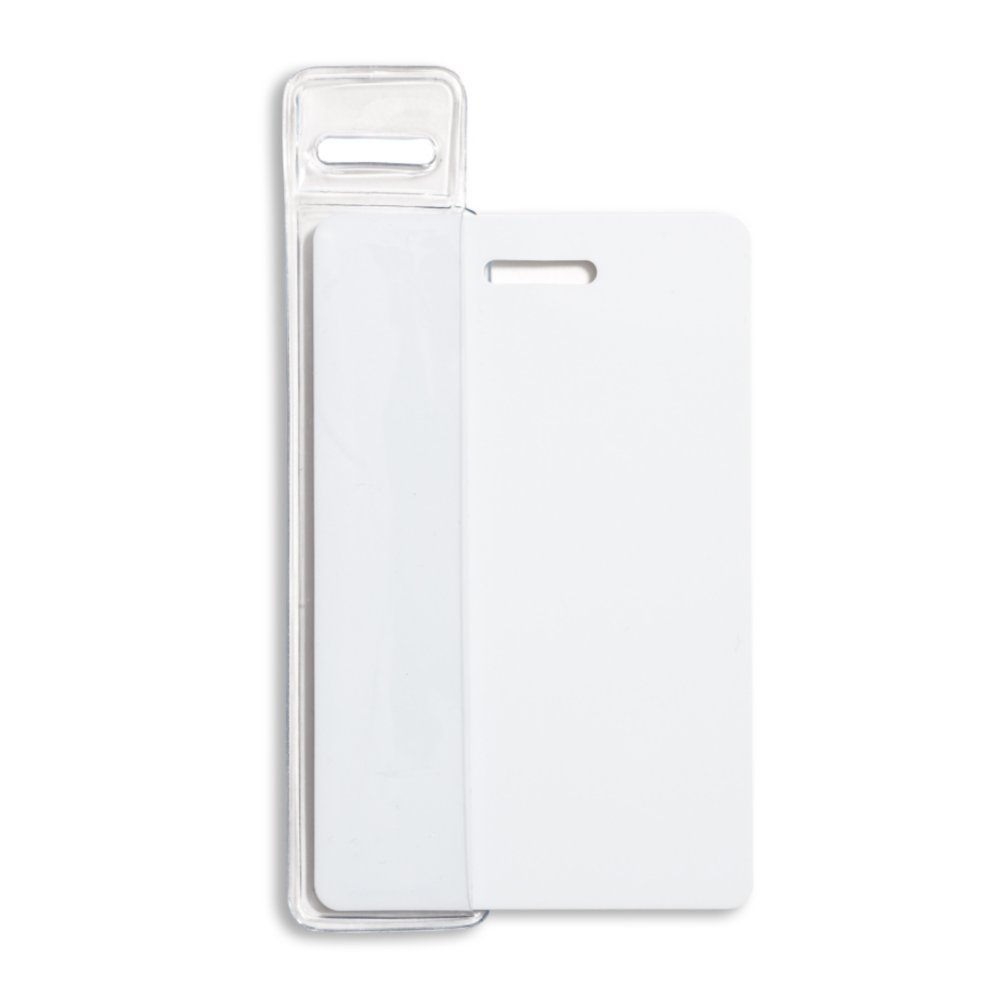 Easy Swipe Vinyl Badge Holder - 25 Pack - in use