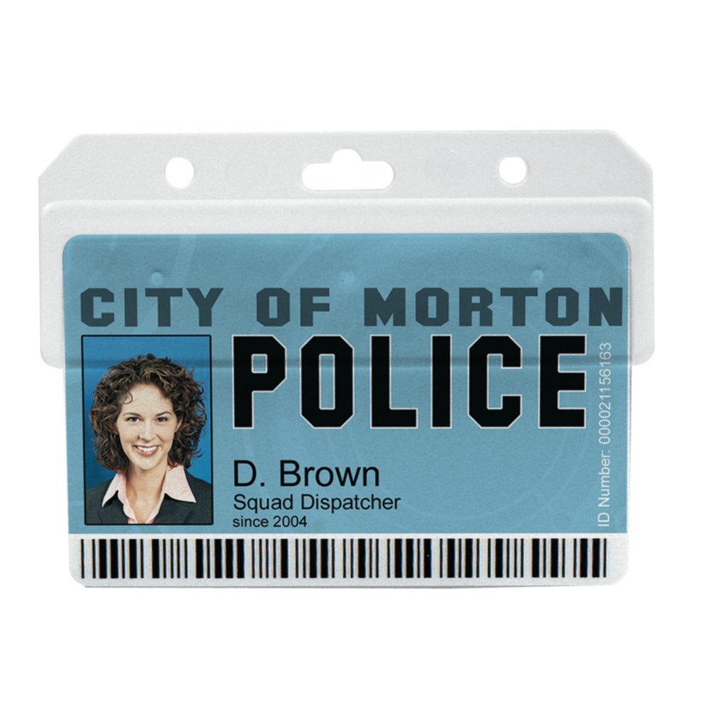Horizontal Swipe Card Badge Holder - 25 Pack
