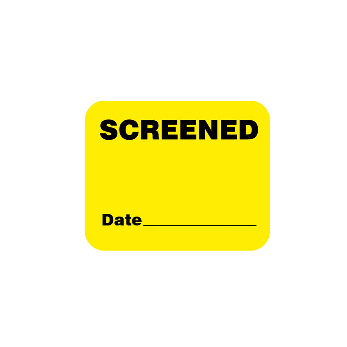 Screened Stickers Badge Book - Yellow