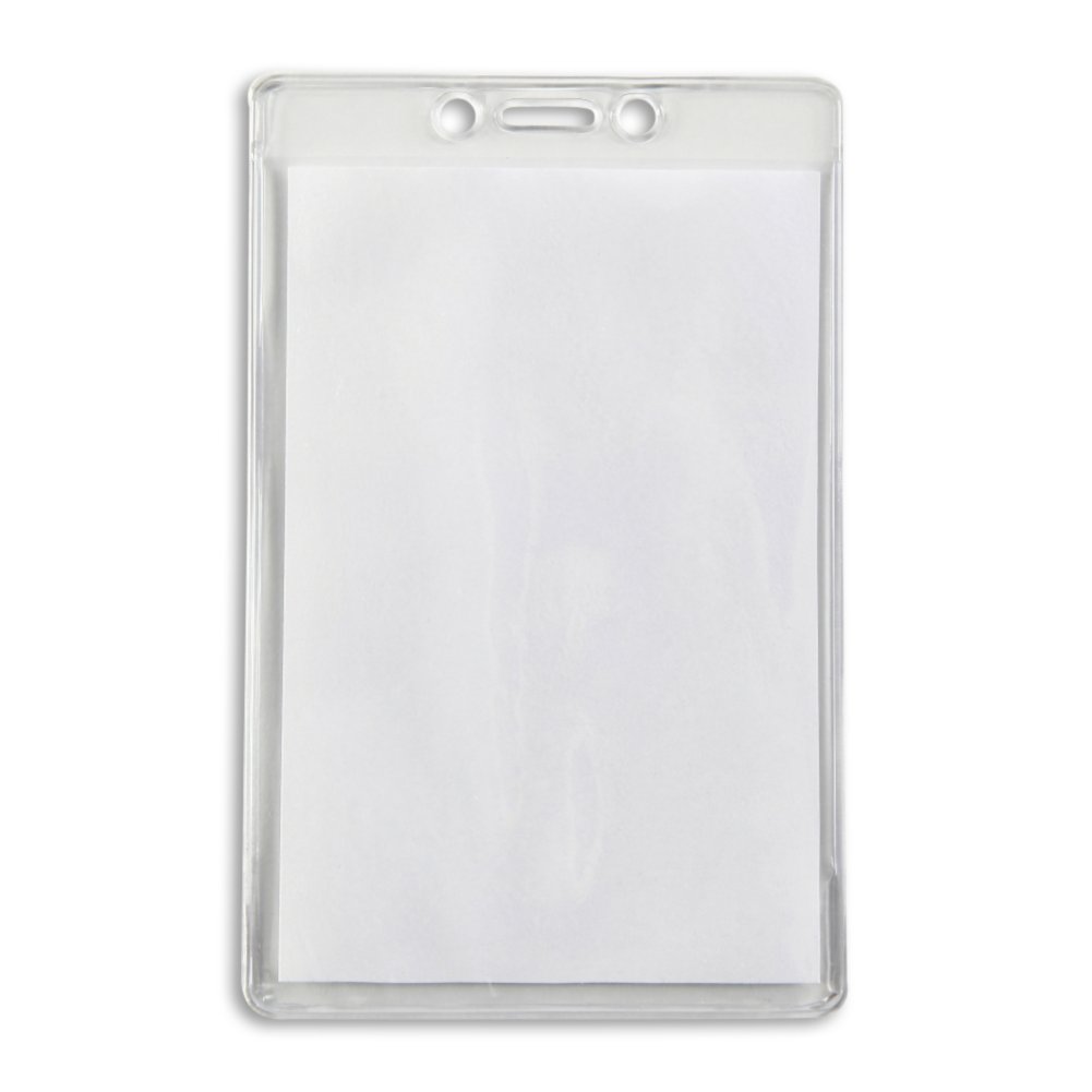 Ticket Size Badge Holder - 50 Pack - in use