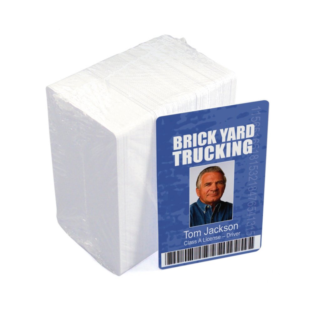 30 mil Composite ID Card - White - White