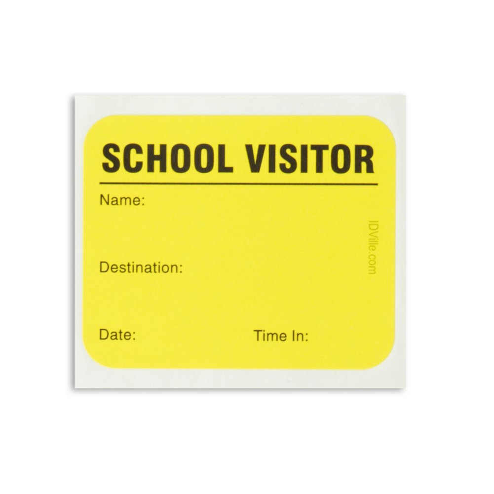 School Visitor Pass Registry Book by Visitor Pass Solutions - sticker