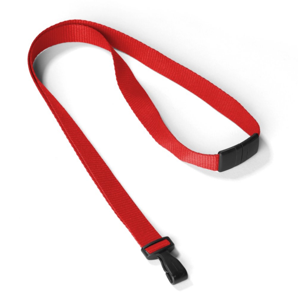 Antimicrobial Blank Lanyards - 25 Pack - Red