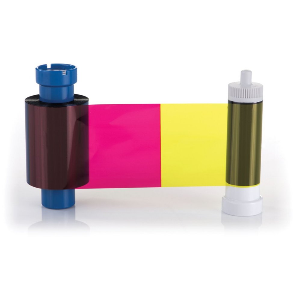 ID Maker Edge YMCKOK Printer Ribbon - 250 2 Sided Prints with Cleaning Roller