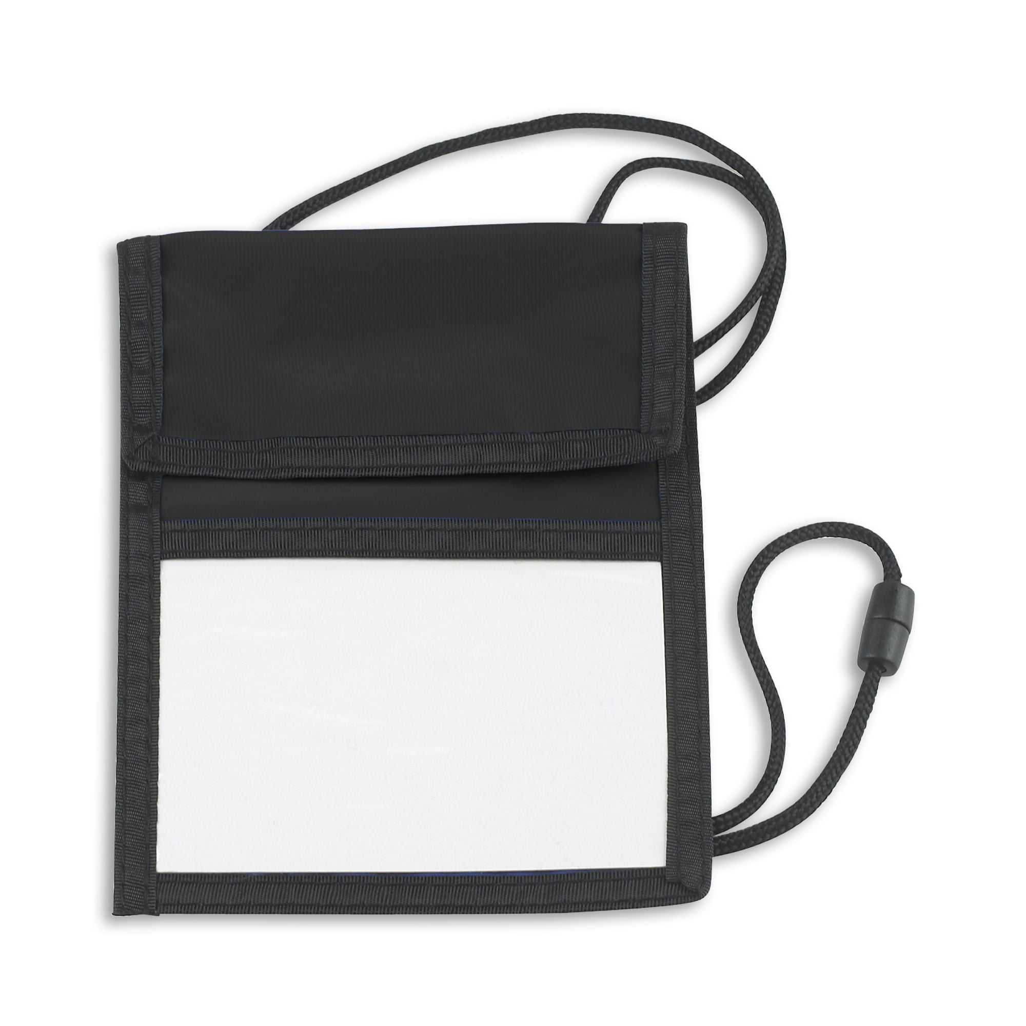 Event Zipper Pouch Badge Holder - 25 Pack - Black - in use