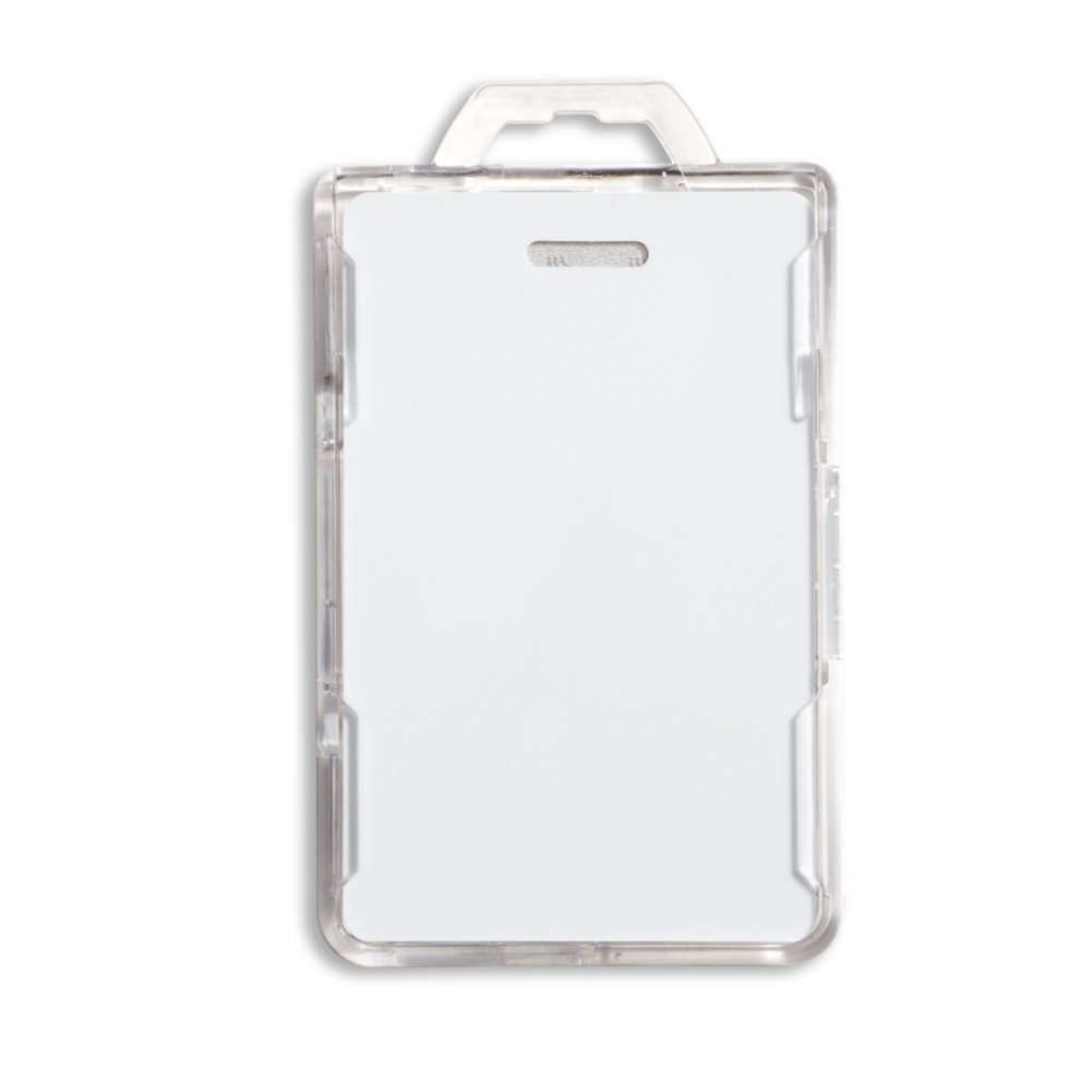 Clear RFID Secure Badge Holder - Clear - back view