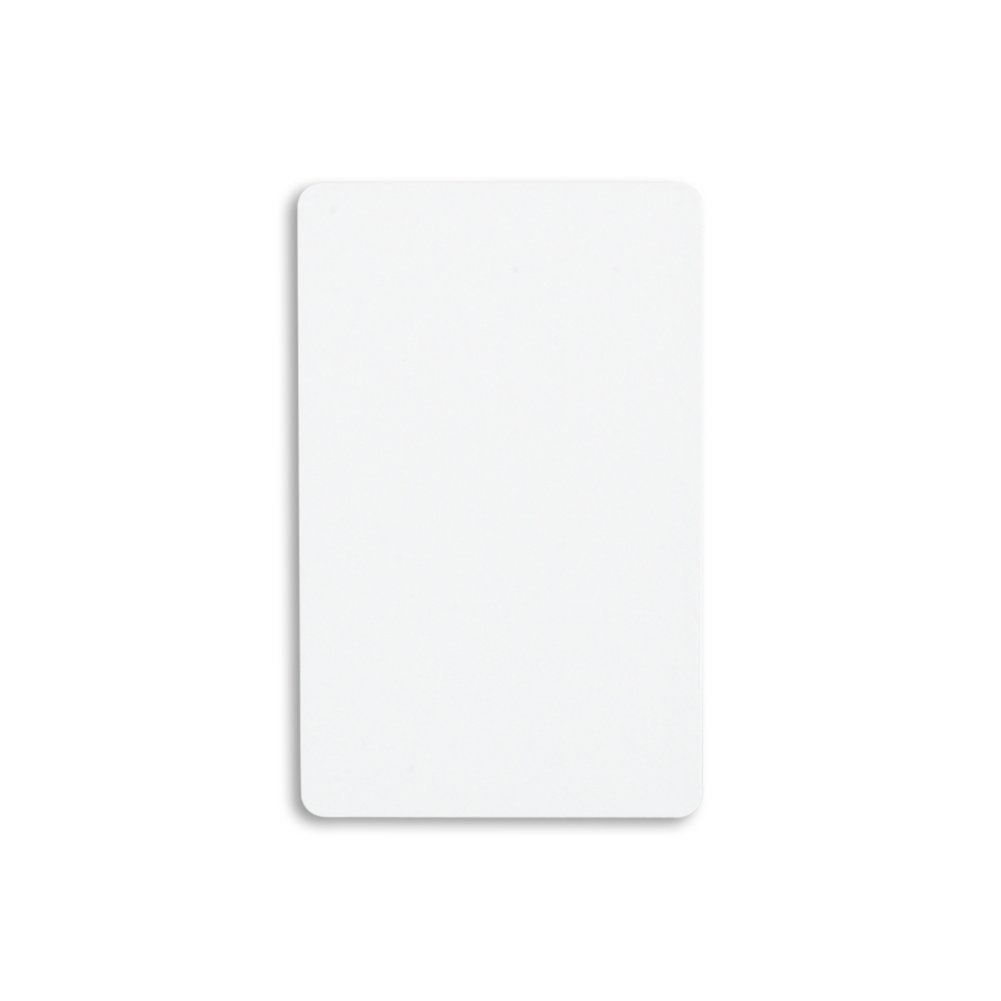 30mm Blank PVC Plastic ID Card - 100/Pack - White