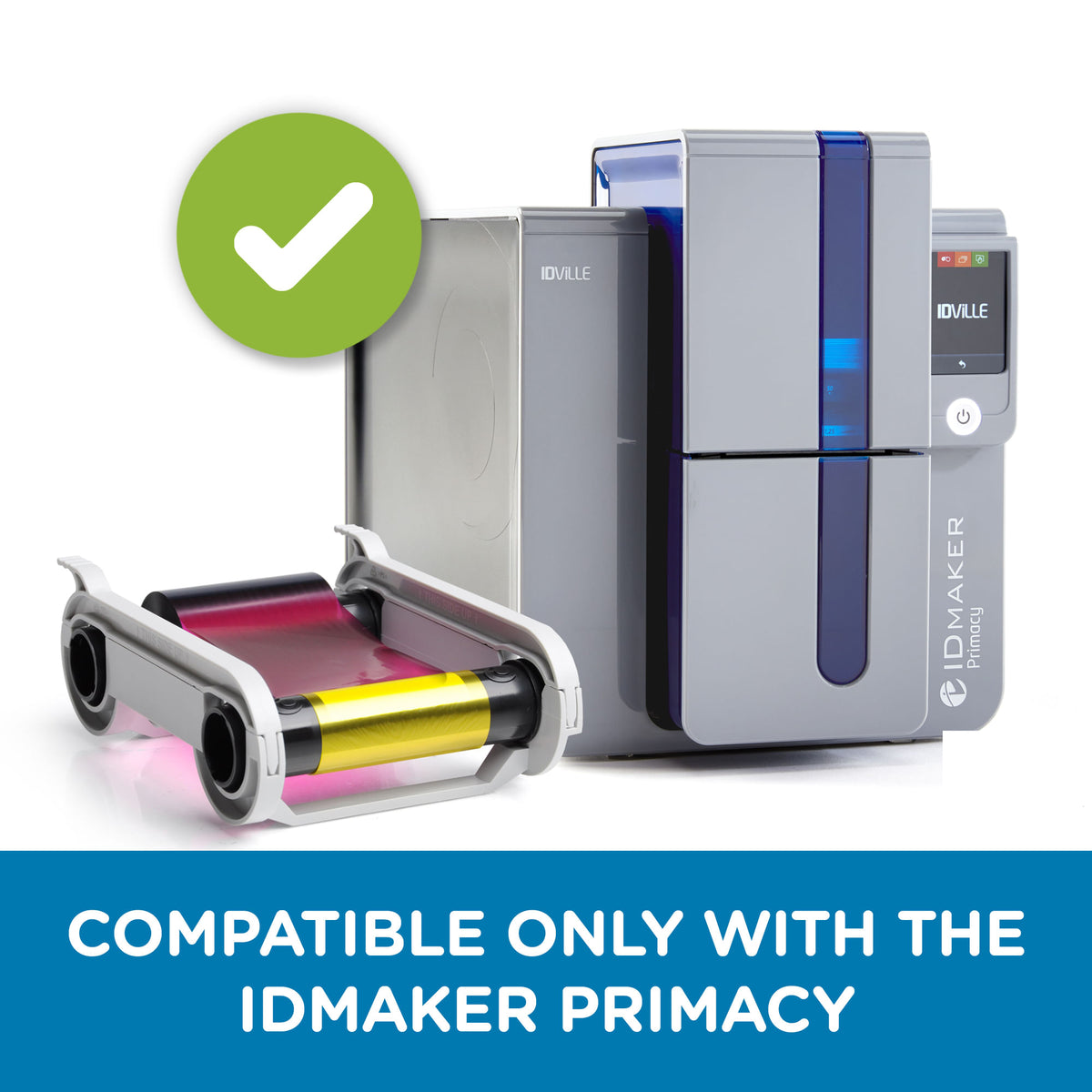 ID Maker® Primacy & Zenius - 200-Print YMCKO Printer Ribbon