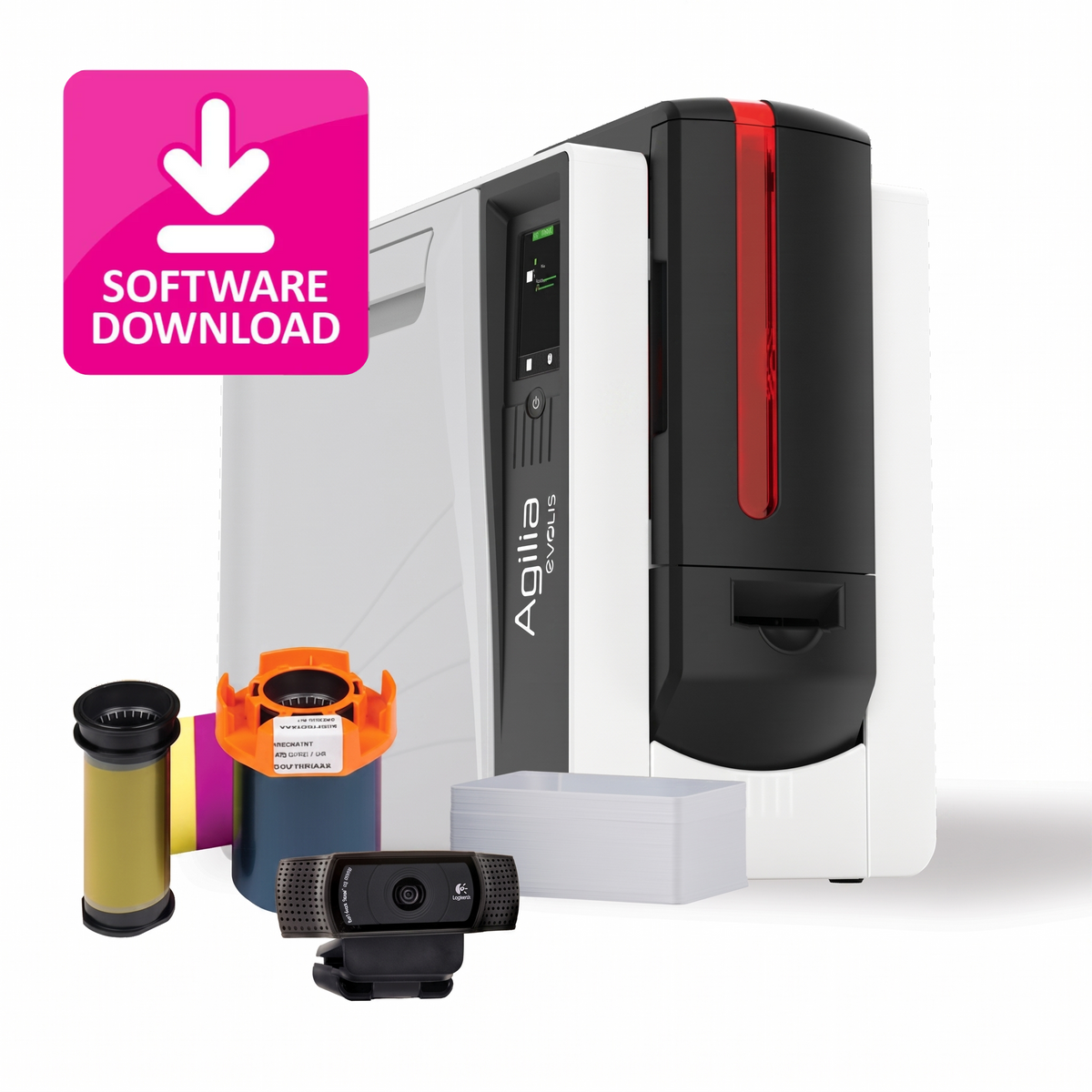 Evolis Agilia ID Card Printer System