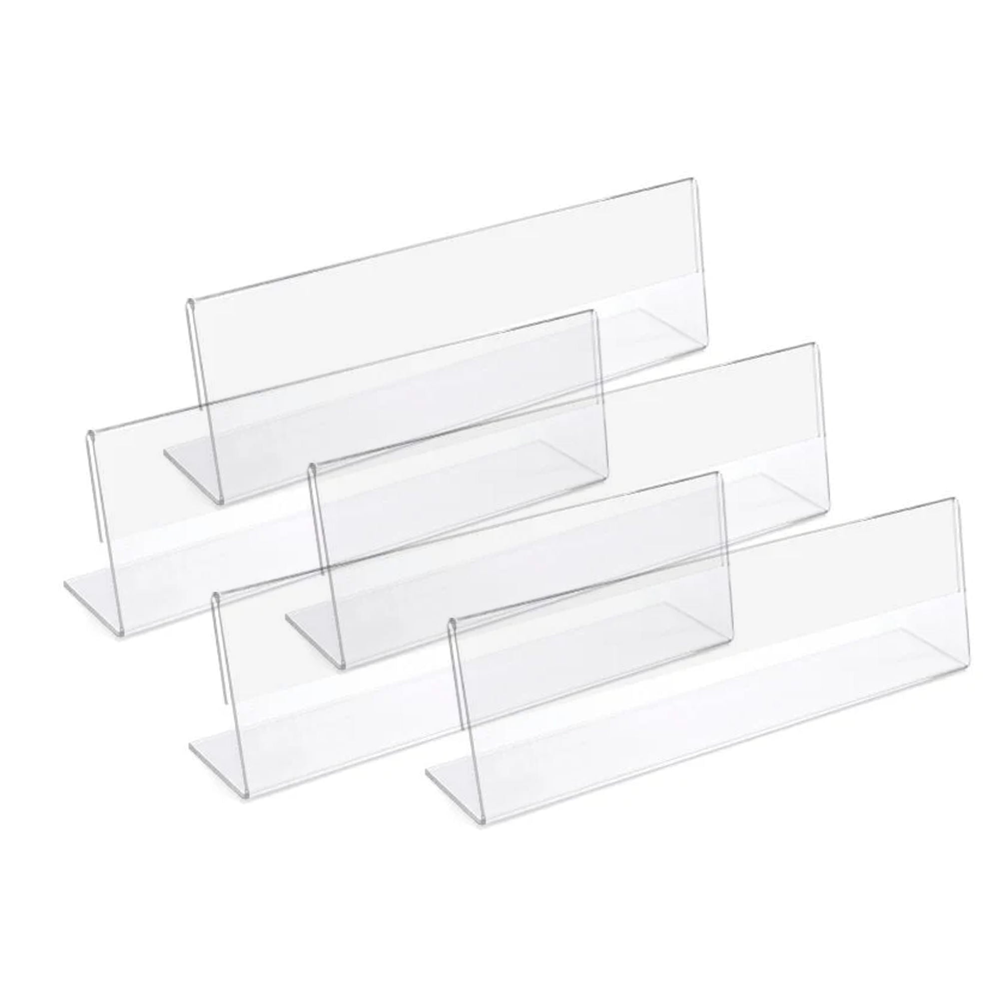 Acrylic Desktop Nameplate Holder – 5 Pack